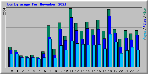 Hourly usage for November 2021