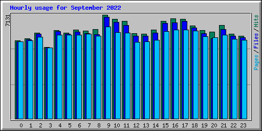 Hourly usage for September 2022