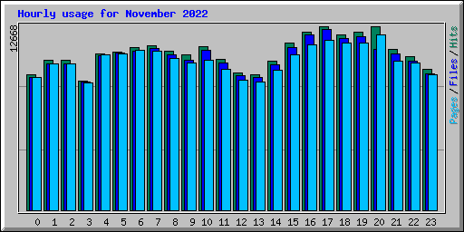 Hourly usage for November 2022